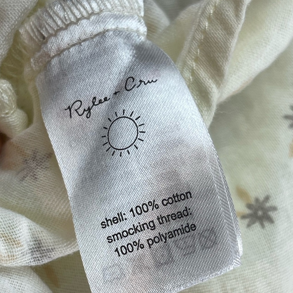 Rylee and cru size large cream colored tiered maxi dress - Picture 5 of 5